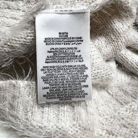 BCBGeneration Ivory Tan Soft Cozy Pullover Sweater Sz S - Picture 6 of 9